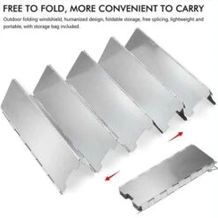 Pare-Vent Pliable En Alliage Daluminium, 10 Plaques Pare-Vent De Camping Pour Rechaud De Camping, Pique-Nique, Cuisinière à Gaz -Krups || DeLonghi Soldes 96837361 3