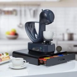 Générique KitchenBrothers Porte-capsules - Avec Tiroir - Dolce Gusto - 36 Capsules - Acier Inoxydable - Noir -Krups || DeLonghi Soldes 96932337 3