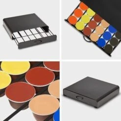 Générique KitchenBrothers Porte-capsules - Avec Tiroir - Dolce Gusto - 36 Capsules - Acier Inoxydable - Noir -Krups || DeLonghi Soldes 96932337 5