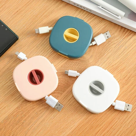 Lot De 3 Range Câbles Vides Et Extensibles-Enrouleur Câble Usb-Enrouleur Cable Telephone Portable Rotatif Pour Organiser Câble Usb, Câble De Chargement (Trois Couleurs) Lilaris 1 Lot De 3 Range Câbles Vides Et Extensibles-Enrouleur Câble Usb-Enrouleur Cable Telephone Portable Rotatif Pour Organiser Câble Usb, Câble De Chargement (Trois Couleurs) Lilaris