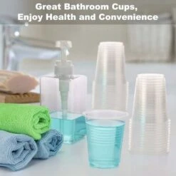 Lot De 100 Gobelets En Plastique, Gobelets En Plastique, Gobelets En Plastique Jetables Gobelets En Plastique Transparent Gobelets Transparents, Gobelets En Plastique Transparent Jetables Gobelets à E -Krups || DeLonghi Soldes 97450566 4