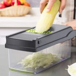 Hachoir à Légumes Mandoline Trancheuse Hachoir & Râpe 11 En 1 Trancheuse à Légumes Pomme De Terre Oignon Hachoir à Légumes Avec Récipient Gris -Krups || DeLonghi Soldes 97500528 4