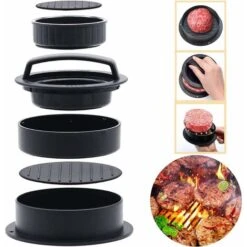 Presse à Hamburger Pour Des Hamburgers Parfaits, Des Galettes Ou Des Boulettes De Viande, Accessoires De Grillades Robustes, Presse à Hamburger Lavable Au Lave-vaisselle
