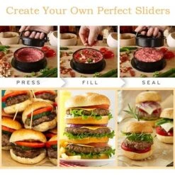 Presse à Hamburger Pour Des Hamburgers Parfaits, Des Galettes Ou Des Boulettes De Viande, Accessoires De Grillades Robustes, Presse à Hamburger Lavable Au Lave-vaisselle -Krups || DeLonghi Soldes 97629202 5