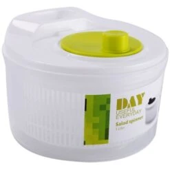 Lave-légumes Lave-linge Séchant Manuel, Système De Vidange D'eau Facile Et Stockage Compact, Verrouillage Sécurisé Du Couvercle Et Poignée Rotative, Nettoyage Et Séchage Des Légumes Verts Et Autres Lé