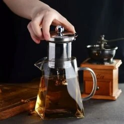 Théière, Verre Transparent Avec Insert En Acier Inoxydable, Résistant à La Chaleur, Verre Borosilicaté - 750 Ml -Krups || DeLonghi Soldes 97633387 4