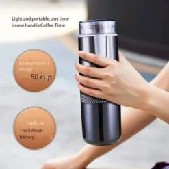 Machine à Expresso Avec Machine à Café à Batterie, Voyage électrique En Voiture, Camping, Bateau, Compatible Randonnée, Batterie Rechargeable -Krups || DeLonghi Soldes 97677451 3