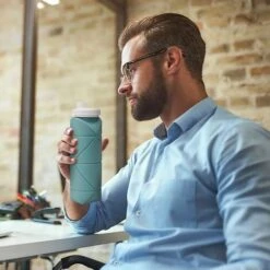 Bouteille D'eau Pliable De 600 Ml Bouteilles D'eau Portables En Silicone étanche Pour Voyage, Camping, Randonnée En Plein Air, Gris 8 Bouteille D'eau Pliable De 600 Ml Bouteilles D'eau Portables En Silicone étanche Pour Voyage, Camping, Randonnée En Plein Air, Gris -Krups || DeLonghi Soldes 98091443 4