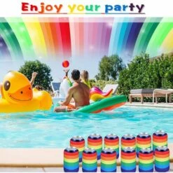 6PCS Housse Refroidisseur De Canette Bière Boisson Bouteille En Néoprène 3mm Cooler Sleeve Pour Fêtes Soirées Pique-niques Barbecues -Krups || DeLonghi Soldes 98095527 4