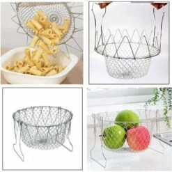 Panier à Frire, Panier A Salade Tamis Cuisine Inoxydable Fry Extensible Chef Panier Cuisine 8 Panier à Frire, Panier A Salade Tamis Cuisine Inoxydable Fry Extensible Chef Panier Cuisine -Krups || DeLonghi Soldes 98378625 4