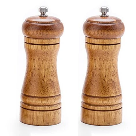 Moulin à Poivre Moulin à Sel Et à Poivre Ensemble, Moulin à Poivre En Bois De Chêne, Rotor En Céramique Grossièreté Réglable Avec Différentes Couleurs, Moulin Pour Épices Et Graines - Paquet De 2 1 Moulin à Poivre Moulin à Sel Et à Poivre Ensemble, Moulin à Poivre En Bois De Chêne, Rotor En Céramique Grossièreté Réglable Avec Différentes Couleurs, Moulin Pour Épices Et Graines - Paquet De 2