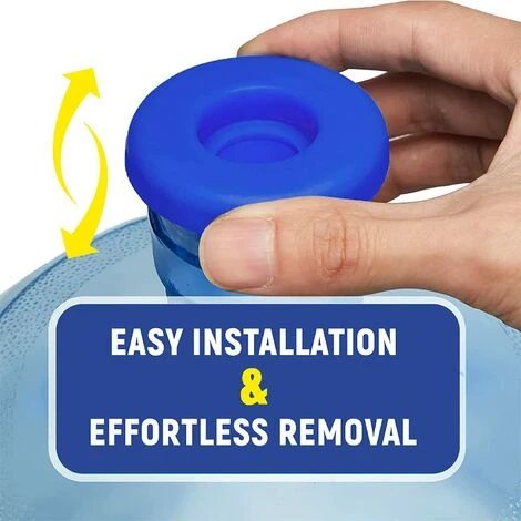 Lot De 3 Bouchons De Bouteille D'eau De 14,7 L, Bouchons De Rechange En Silicone, Bouchon Anti-déversement, Bouchon D'étanchéité Réutilisable, Bouchon à Clipser Pour Bouteille D'eau De 55 Mm 2 Lot De 3 Bouchons De Bouteille D'eau De 14,7 L, Bouchons De Rechange En Silicone, Bouchon Anti-déversement, Bouchon D'étanchéité Réutilisable, Bouchon à Clipser Pour Bouteille D'eau De 55 Mm – Image 2